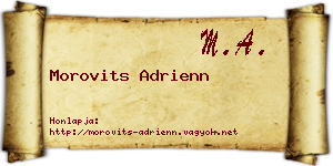 Morovits Adrienn névjegykártya